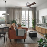 Irene - 3 Designer Fans Matthews Fans 107cm (42") T.Bronze + Walnut