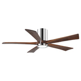 Irene - 5HLK Designer Fans Matthews Fans 107cm (42") Polished Chrome + Walnut