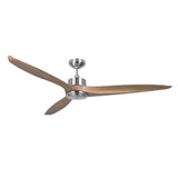 Dakota Designer Fans Iconic Fan Co. Brushed Chrome + Teak