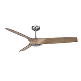 DC-3 Designer Fans Iconic Fan Co. Matt Nickel + Beamwood