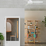 Sierra Designer Fans Iconic Fan Co. Matt White + Washed Oak