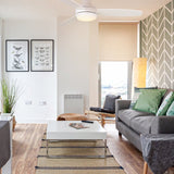 Sierra Designer Fans Iconic Fan Co. Matt White + Washed Oak