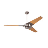 Torsion Designer Fans Modern Fan Co. 138cm (52") Bright Nickel + Maple