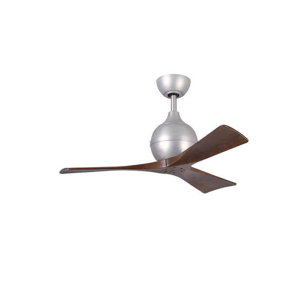 Irene - 3 Designer Fans Matthews Fans 107cm (42") B.Chrome + Walnut