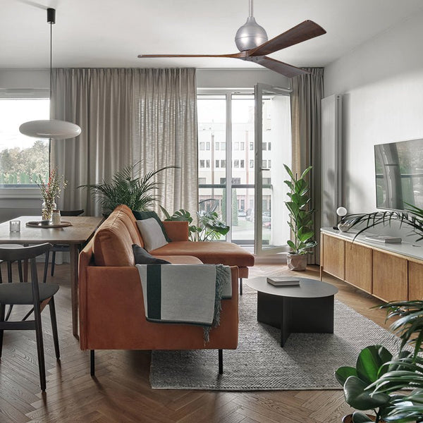 Irene - 3 Designer Fans Matthews Fans 107cm (42") T.Bronze + Walnut