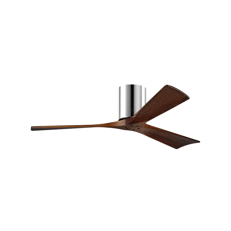 Irene - 3H Designer Fans Matthews Fans 107cm (42") Polished Chrome + Walnut