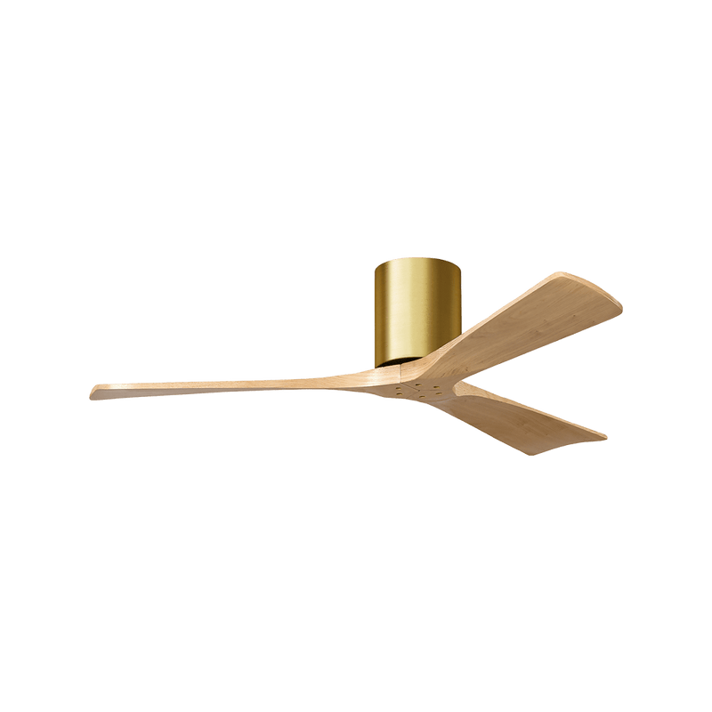 Irene - 3H Designer Fans Matthews Fans 107cm (42") Brushed Brass Light Maple