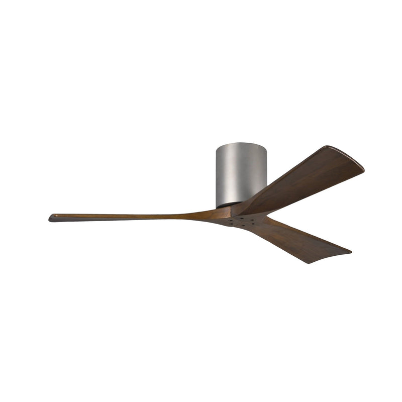 Irene - 3H Designer Fans Matthews Fans 107cm (42") Brushed Nickel + Walnut