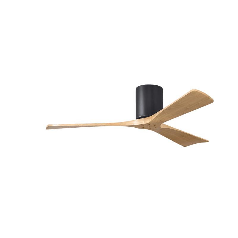 Irene - 3H Designer Fans Matthews Fans 107cm (42") Matt Black Light Maple