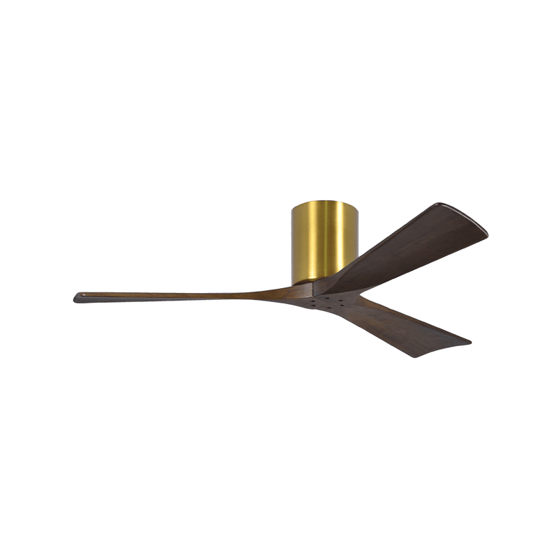 Irene - 3H Designer Fans Matthews Fans 107cm (42") Brushed Brass Walnut