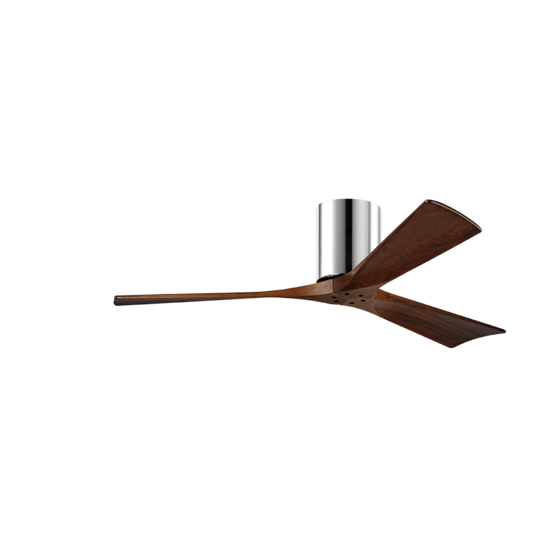 Irene - 3H Designer Fans Matthews Fans 107cm (42") Polished Chrome Walnut