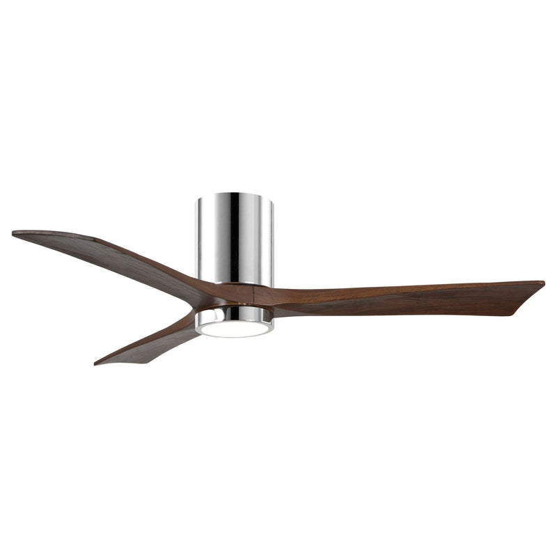 Irene - 3HLK Designer Fans Matthews Fans 107cm (42") Polished Chrome + Walnut