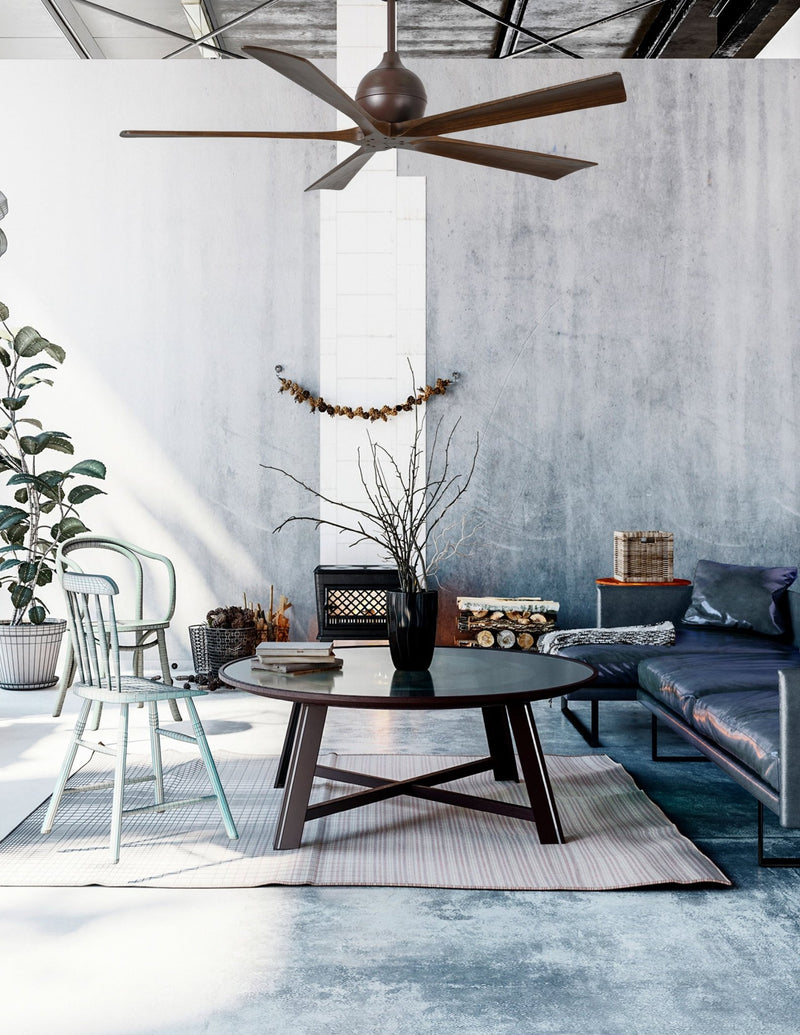 Irene - 5 Designer Fans Matthews Fans 107cm (42") T.Bronze + Walnut