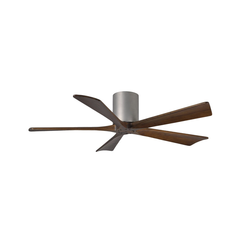 Irene - 5H Designer Fans Matthews Fans 107cm (42") Brushed Nickel + Walnut