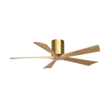 Irene - 5H Designer Fans Matthews Fans 107cm (42") Brushed Brass Light Maple