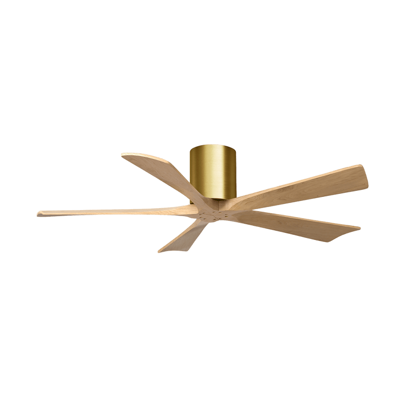 Irene - 5H Designer Fans Matthews Fans 107cm (42") Brushed Brass Light Maple