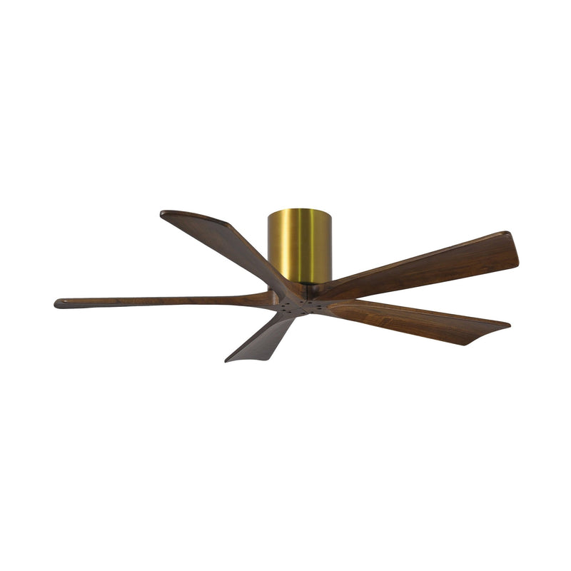 Irene - 5H Designer Fans Matthews Fans 107cm (42") Brushed Brass + Walnut