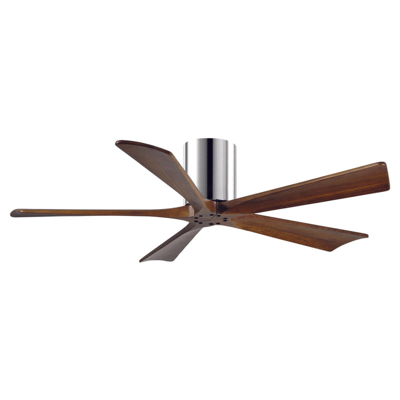 Irene - 5H Designer Fans Matthews Fans 107cm (42") Polished Chrome + Walnut