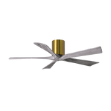 Irene - 5H Designer Fans Matthews Fans 107cm (42") Brushed Brass Barn Wood