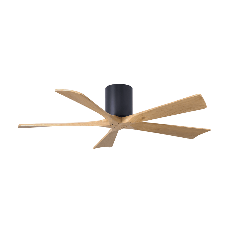 Irene - 5H Designer Fans Matthews Fans 107cm (42") Matt Black Light Maple