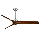 Aviation Designer Fans Minka Aire Brushed Nickel + Distressed Koa