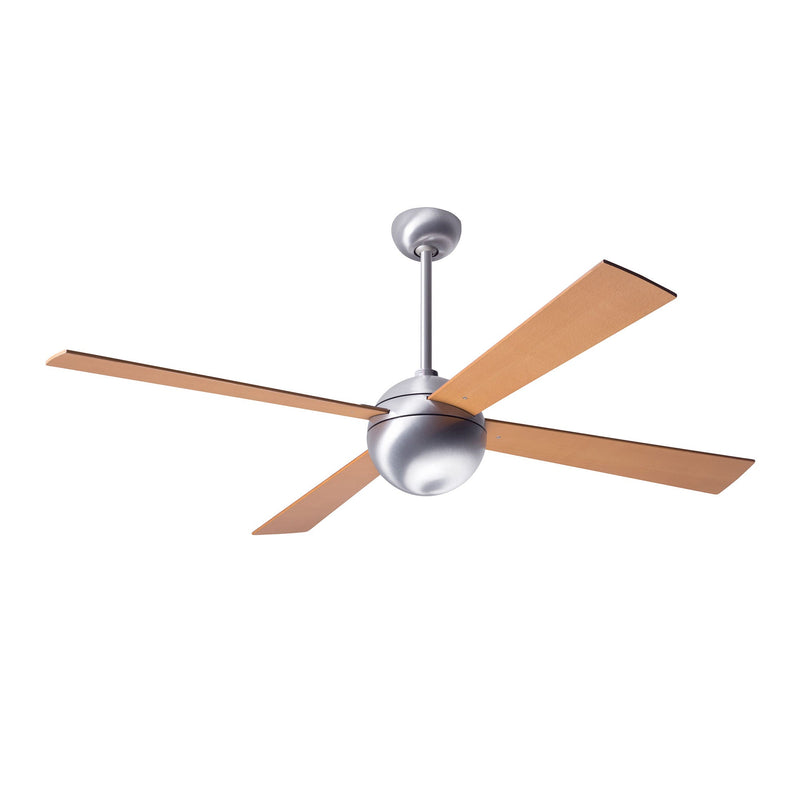 Ball Designer Fans Modern Fan Co. Brushed Aluminium + Maple